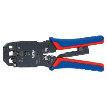 Knipex Crimpzange für Westernstecker 200 mm, brüniert Mehrkomponenten-Hüllen Knipex Crimpzange für Westernstecker 200 mm, brüniert Mehrkomponenten-Hüllen