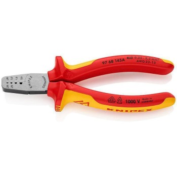 Knipex Crimpzange für Aderendhülsen 145 mm, 0,25-2,5 mm² Knipex Crimpzange für Aderendhülsen 145 mm, 0,25-2,5 mm²