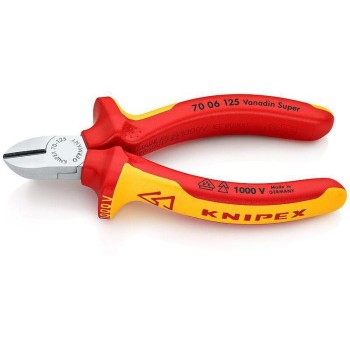 Knipex Seitenschneider verchromt 125 mm, 1000V Knipex Seitenschneider verchromt 125 mm, 1000V