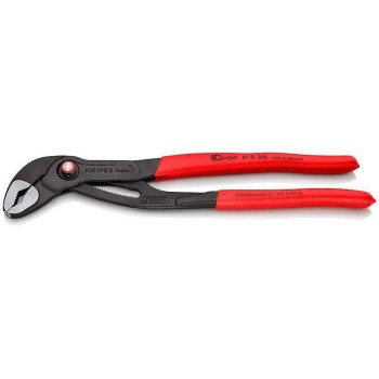 Knipex Hightech-Wasserpumpenzange Cobra, QuickSet grau atramentiert 300 mm Knipex Hightech-Wasserpumpenzange Cobra, QuickSet grau atramentiert 300 mm