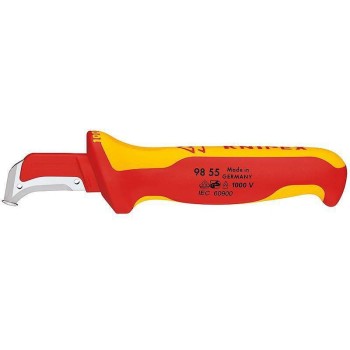 Knipex Couteau à dénuder 180 mm avec antidérapage Knipex Couteau à dénuder 180 mm avec antidérapage