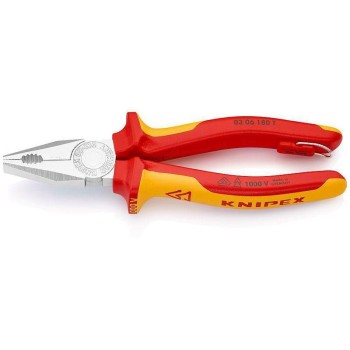 Knipex Kombizange verchromt 180 mm, mit Öse Knipex Kombizange verchromt 180 mm, mit Öse