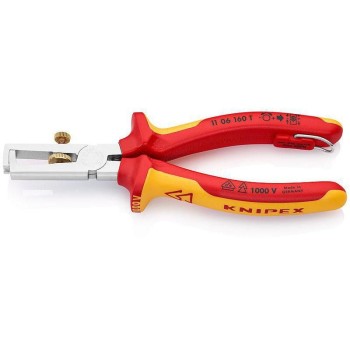 Knipex Abisolierzange verchromt 160 mm, mit Öse Knipex Abisolierzange verchromt 160 mm, mit Öse