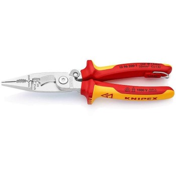Knipex Elektro-Installationszange 200 mm, verchromt, Öse Knipex Elektro-Installationszange 200 mm, verchromt, Öse