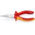 Knipex Pince à becs demi-ronds 160 mm chromé, oeillet, 1000 V