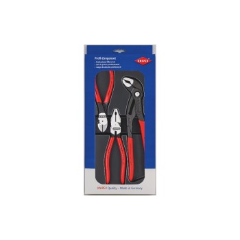 Knipex Kraft-Zangen Paket 3-teilig, Kombi-,Wasserzange,Seitensch. 160/180/250 Knipex Kraft-Zangen Paket 3-teilig, Kombi-,Wasserzange,Seitensch. 160/180/250