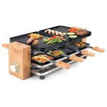 Koenig Grill à raclette Bamboo 8 Personen