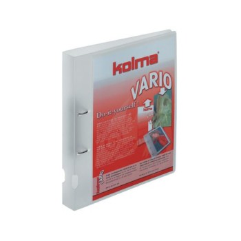 Kolma Ringbuch Vario A4 KolmaFlex, 2 Ring-Mechanik Füllhöhe 3 cm, farblos Kolma Ringbuch Vario A4 KolmaFlex, 2 Ring-Mechanik Füllhöhe 3 cm, farblos