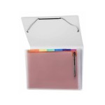 Kolma Classeur à soufflet Daily Easy Rainbow A4 Transparent