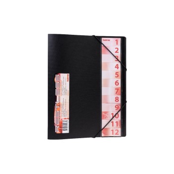 Kolma Pendenzenmappe Restless A4, 12-teilig, black Kolma Pendenzenmappe Restless A4, 12-teilig, black