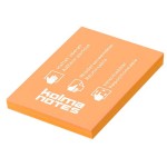 Kolma Fiche de bloc-notes NOTES A8 Orange, 100 feuilles