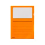 Kolma Pochette transparente Visa Dossier Script A4 CopyResistant orange