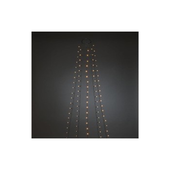 Konstsmide Ensemble de bougies de Noël à LED givré, 2,4 mètres, 200 LED Konstsmide Ensemble de bougies de Noël à LED givré, 2,4 mètres, 200 LED