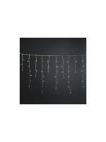 Konstsmide LED Vorhang Eisregen, 200LED, amber, 5.07m, cable: 10m, H. max: 70cm