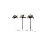 Konstsmide Lampe à broche LED, 50 cm, noir, set de 3