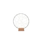 Konstsmide LED Metallsilhouette Ring, 100 bernsteinfarbene Dioden, Indoor