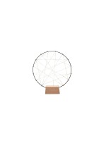 Konstsmide LED Metallsilhouette Ring, 100 bernsteinfarbene Dioden, Indoor