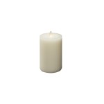 Konstsmide LED Echtwachskerze cremeweiss, LED warmweiss, exkl. Batterie 2x C 1.5V