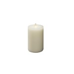 Konstsmide Bougie à LED Bougie en cire véritable, 8 cm x 15 cm, blanc crème
