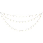Konstsmide Rideau lumineux à LED Flocons de neige, 44 LED, 1.25 m, extérieur