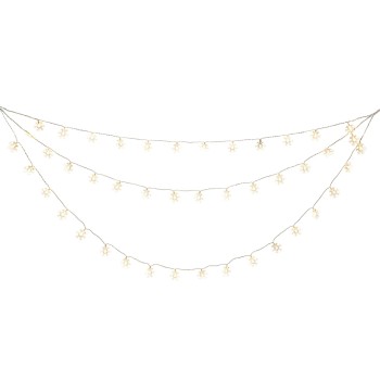 Konstsmide Rideau lumineux à LED Flocons de neige, 44 LED, 1.25 m, extérieur Konstsmide Rideau lumineux à LED Flocons de neige, 44 LED, 1.25 m, extérieur