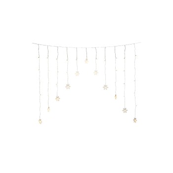 Konstsmide Rideau lumineux à LED Flocons de neige, 41 LED, 1.4 m, extérieur Konstsmide Rideau lumineux à LED Flocons de neige, 41 LED, 1.4 m, extérieur