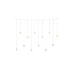 Konstsmide Rideau lumineux à LED Flocons de neige, 60 LED, 1.4 m, extérieur