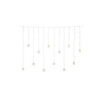 Konstsmide Rideau lumineux à LED Flocons de neige, 60 LED, 1.4 m, extérieur Konstsmide Rideau lumineux à LED Flocons de neige, 60 LED, 1.4 m, extérieur