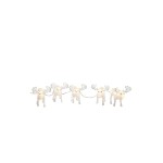 Konstsmide Figurine LED Acrylique Elan, Lot de 5