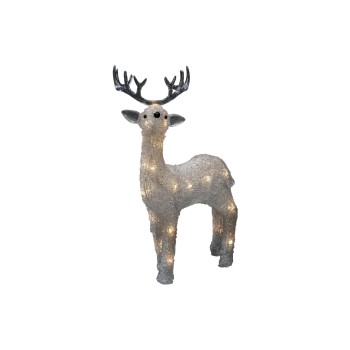 Konstsmide Figurine LED Renne en acrylique, 31.5 cm, Transparent Konstsmide Figurine LED Renne en acrylique, 31.5 cm, Transparent
