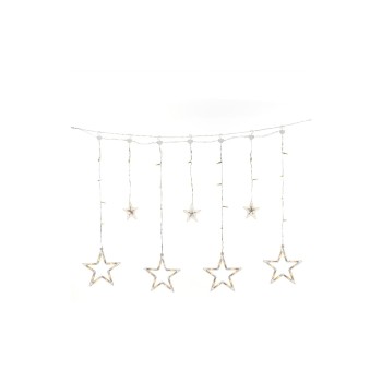 Konstsmide SOLAR LED Sternen Vorhang, bernsteinfarben, inkl Fernbedienung, USB Ka Konstsmide SOLAR LED Sternen Vorhang, bernsteinfarben, inkl Fernbedienung, USB Ka