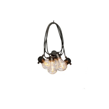 Konstsmide SOLAR-Lichterkette klar, 10x LED bernsteinfarbe, with Fernbedienung