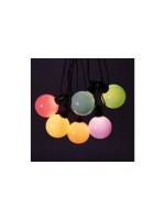 Konstsmide Lichterkette Globe Change bunt, 10x LED pastellfarb, solar, inkl. Fernbedie