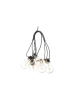 Konstsmide LED Party Lichterkette klar, 5x LED bernstein, exkl. 4x AA, Timer 6h