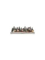 Konstsmide Silhouette en bois LED Village 25 cm x 78 cm