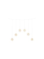 Konstsmide Rideau lumineux à LED avec 6 étoiles 48 diodes blanc chaud
