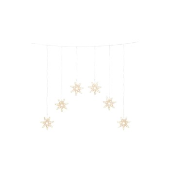 Konstsmide Lichtervorhang, LED, 6 Sterne, 24V, Aussen Konstsmide Lichtervorhang, LED, 6 Sterne, 24V, Aussen