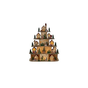 Konstsmide Village de Noël LED 19 diodes blanc chaud, minuterie de 6 h Konstsmide Village de Noël LED 19 diodes blanc chaud, minuterie de 6 h