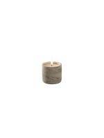 Konstsmide Kerze im Betonoptik, LED, 1.5V, beige, H: 8cm, Innen