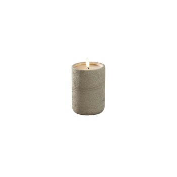 Konstsmide Kerze im Betonoptik, LED, 1.5V, beige, H: 12cm, Innen