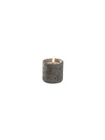 Konstsmide Bougie LED aspect béton, 1 diode blanc chaud, gris