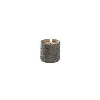 Konstsmide Kerze im Betonoptik, LED, 1.5V, grau, Innen