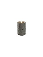 Konstsmide Bougie LED aspect béton, 1 diode blanc chaud, gris