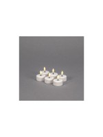 Konstsmide Lot de 6 bougies chauffe-plat LED diodes blanc chaud
