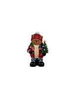 Konstsmide Ours en peluche à LED Minuterie de 6 heures, 7 LED colorées