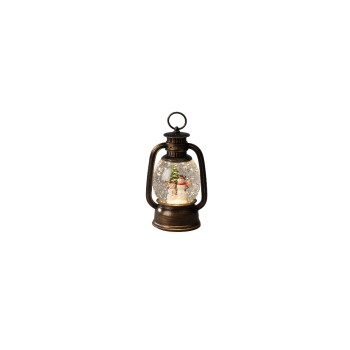 Konstsmide LED Schneemänner, Wasserlaterne, braun, 5V, IP20