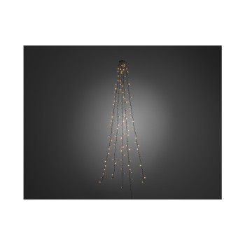 Konstsmide Baummantel LED, 5x40 LED, Indoor, Bernsteinfarben, Kabel dunkelgrün Konstsmide Baummantel LED, 5x40 LED, Indoor, Bernsteinfarben, Kabel dunkelgrün