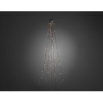 Konstsmide Baummantel LED, 5x50 LED, Indoor, Bernsteinfarben, cable dunkelgrün