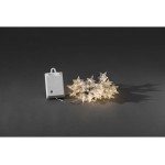 Konstsmide Guirlande à LED 3.9 m Blanc, Capteur crépusculaire, Extérieur