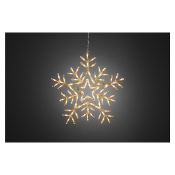 Konstsmide Suspension de fenêtre Ø 58 cm Flocon de neige Konstsmide Suspension de fenêtre Ø 58 cm Flocon de neige